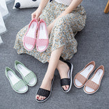 Women Beach Sandals Summer Candy Color Shoes Peep Toe Stappy Valentine Rainbow Clogs Jelly Flats Mart Lion   