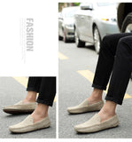 Suede Leather Men's Loafers Luxury Casual Shoes Boots Handmade Slipon Driving  Moccasins Zapatos Mart Lion   