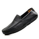 Man Leather Shoes Loafers Summer  Outdoor Casual Driving Shoes MartLion   