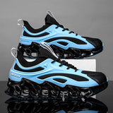 Men's Free Running Shoes All-match Blade-Warrior Sneakers Mesh Breathalbe Jogging Athletic Sports Mart Lion a15black blue 7 