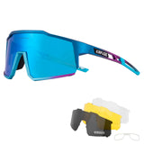 Cycling Glasses TR90 Frame Men's Women Outdoor Sports Sunglasses Cycling Driving Baseball Running MartLion 05 4lens 