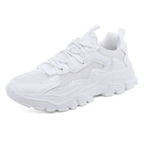 Ultralight Mesh Breathable Couple Shoes Heightening Casual Men's and Women's Sneakers Running MartLion WHITE 35 