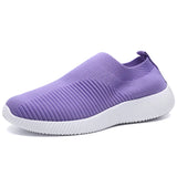 Breathable Mesh Platform Sneakers Men Soft Bottom Unisex Casual Shoes Sports Shoes MartLion 826purple 35 