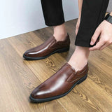 Men's Retro Shoes Slip-on Loafers Male Business Shoes Light Dress Driving Shoes Monk Shoes MartLion   