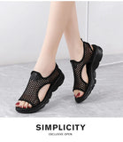 Women Slippers Sandals Fish Mouth Lady Slides Breathable Mesh Mules Shoes Casual Platform Flip Flops MartLion   