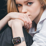  Metal Strap For Apple Watch Ultra 49mm 8 7 45mm 41mm Stainless steel smart watch bracelet Band iWatch 6 5 4 3 SE 44mm 42mm 40mm MartLion - Mart Lion