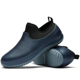 Men's Casual Shoes Oil Resistant Non-slip Kitchen Multifunctional Restaurant Garden Work Short Rain MartLion Blue 35 