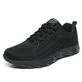 Running Shoes Men's Sneakers Breathable Flat Oudoor  Basket  White Sneakers MartLion 9022-black 39 