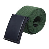 Military Men's Belt Army Belts Adjustable Belt Outdoor Travel Tactical Waist Belt with Plastic Buckle for Pants 120cm MartLion S4-Dark Green 116cm 120cm 