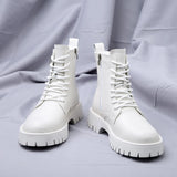 Men's English Style Thick Sole Design Men Boots Layer Leather Casual Boots MartLion