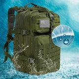 50L 1000D Nylon Waterproof Trekking Fishing Hunting Bag Backpack Outdoor Military Rucksacks Tactical Sports Camping Hiking Mart Lion   