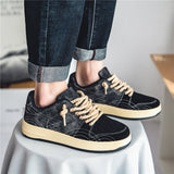 Men's Canvas Shoes Vintage Denim Vulcanized Sneakers Espadrilles Platform Casual Sneakers Mart Lion   