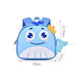 Cartoon Whale School Bags for Kids Light Weight Kindergarten Girls Kawaii Backpacks Toddler Boys Back Pack Mochilas Escolares MartLion   