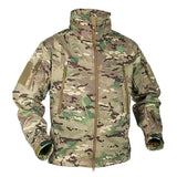 Autumn and Winter Men's Military Tactical Jacket Waterproof Fleece Camouflage Soft Shell Outdoor Sports Windproof MartLion   