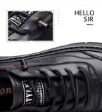 Shoes Men's Genuine Leather Casual Spring Autumn Cow Leather Skateboard Black Sneakers Mart Lion   