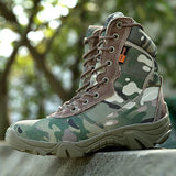 Outdoor Climbing Wearproof Nylon Camouflage Military Shoes Men's Hunt Hiking Training Camping Non-slip Tactical Desert Combat Boots MartLion   
