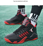 Non-slip Basketball Shoes Men's Air Shock Outdoor Trainers Light Sneakers Young Teenagers High Boots Basket Mart Lion   