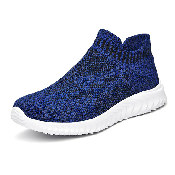 Casual Women Sock Shoes Breathable Running Sneakers Classic Trendy Non-slip Lightweight Footwear MartLion Blue 35 