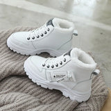 Winter Snow Boots for Women Casual Shoes Warm Sneakers Platform Boots MartLion White 45 