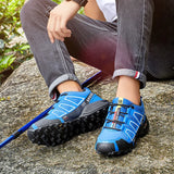 Men's Hiking Shoes Outdoor Leisure Sports Shoes Mountain Cycling Sports Shoes Comfortable Waterproof Outdoor Hiking Shoes MartLion   