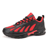 Men's Sports Air Cushion Shoes Ultra-Light Sports Running Casual Non-slip Wear-resistant Running Mart Lion Red 39 