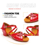 Children Dance Shoes for Girls Women Ballroom Latin Ladies Modern Tango Performance Salsa Sandals 3.5CM Heel MartLion   