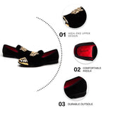 Men Party Flats Black Golden Formal Patchwork Tassel Suede Casuals Shoe  Wedding Men Loafers Moccasins Dress Shoes MartLion   