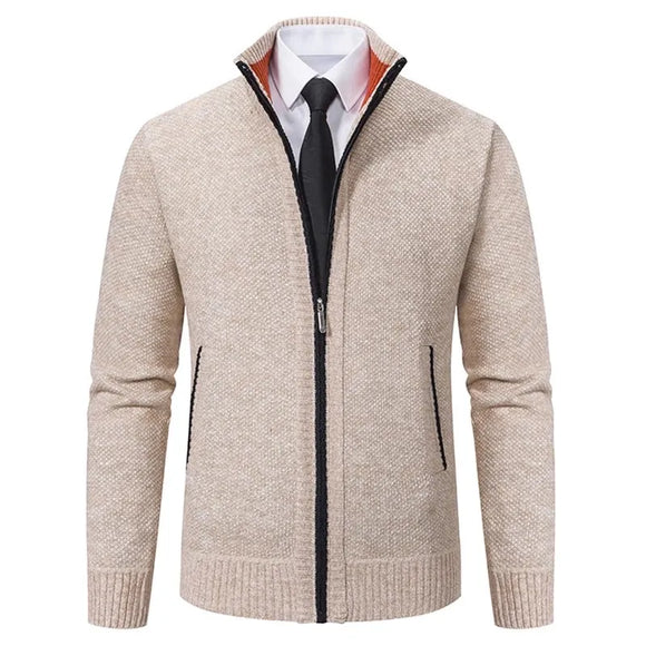  Vintage Knitted Cardigan Jackets Men's Winter Casual Long Sleeve Turn-down Collar Sweater Coats Autumn Outerwear MartLion - Mart Lion