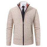 Vintage Knitted Cardigan Jackets Men's Winter Casual Long Sleeve Turn-down Collar Sweater Coats Autumn Outerwear MartLion   