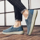 Lightweight Loafers Men's Classic Canvas Shoes Breathable Running Shoes Outdoor Slip On Walking Sneakers MartLion   
