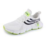Men's Sneakers Breathable Classic Casual Shoes Tennis Mesh Tenis Masculino Zapatillas De Deporte Mart Lion G218-White 36 