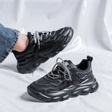 Breathable Footwear Outdoor Casual Men's Shoes Trendy Work Shoes Height Increasing Sneakers MartLion   