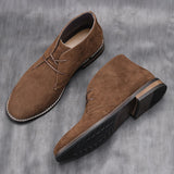 Suede Desert Boots Brand Men's Leather Ankle Retro Casual MartLion   