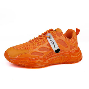 Damyuan Running Shoes Men's Sneakers Non-slip Tide Shoes Lightweight Breathable Mesh MartLion Orange 39 
