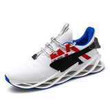 Lightweight Vulcanised Shoes Breathable Outdoor Casual Men's Trendy Sneakers Non-slip MartLion white blue 39 