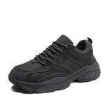 Trendy Walking Footwear Non-slip Sneaker Classic Casual Shoes Men's Athletic Running Mesh MartLion GRAY 39 