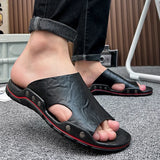 Men's Slides Slippers Summer Outside Men Sandals Breathable Classics Beach Slipper Flip Flop Anti-slip Casual Mens Shoes MartLion