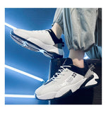 Fujeak Men's Casual Shoes Tenis Luxury Trainer Race Sneakers Breathable Running Mart Lion   