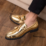 Men's Shoes Loafers Elevator Shoes Suede Luxury Pointed Casual Tassel Coiffeur MartLion   