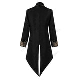 Men's Steampunk Gothic Victorian Jacket Vintage Purple Velvet Tailcoat Medieval Frock Coat Uniform Renaissance Homme MartLion   