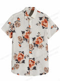 Floral Shirts Men's Shirts Hawaiian Casual Camp Vocation Beach Blouse MartLion   