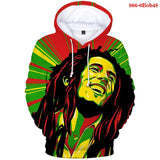 Bob Marley 3D Printed Hoodie Sweatshirts Men's Sweatshirt Hooded Pullover Hip Hop Harajuku Streetwear Oversized Hoodies Mart Lion 0Bob48 S 