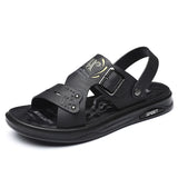 Outdoor Soft-Soled Sandals for Men, Light weight Beach Shoes MartLion black 44 