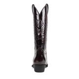 Mid-calf Boots Woman Side Zipper Pointed Western Retro Black Hombre MartLion   