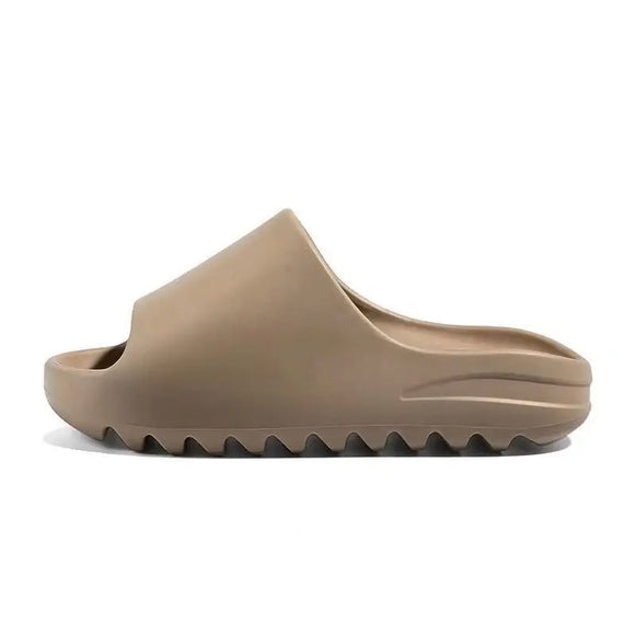 Men's Flat Slippers Clogs Garden Shoes Summer Beach Soft EVA Slippers Unisex Casual Home Shower Slides MartLion Brown 38-39 CHINA