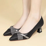 Party Night Clue Round Heel Pumps for Women Elegant Beige Comfort Summer Slip on High Heel Shoes MartLion a 41 