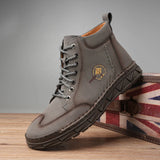Golden Sapling Men's Winter Boots Casual Shoes Retro Leather Flats Platform Footwear Leisure Outdoor MartLion   