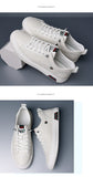 Men's Casual Shoes Designer Luxury Knurling Genuine Leather Flats Skateboard Street Sneakers Mart Lion   