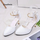 women stylish high heel pumps lady party spring summer 5.5cm high heels pink shoes MartLion c 38 