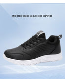 Waterproof Spring Autumn Leather Men's Shoes Thick Plush Warm Casual Sneakers Non-slip Walking Zapatos Hombre Mart Lion   